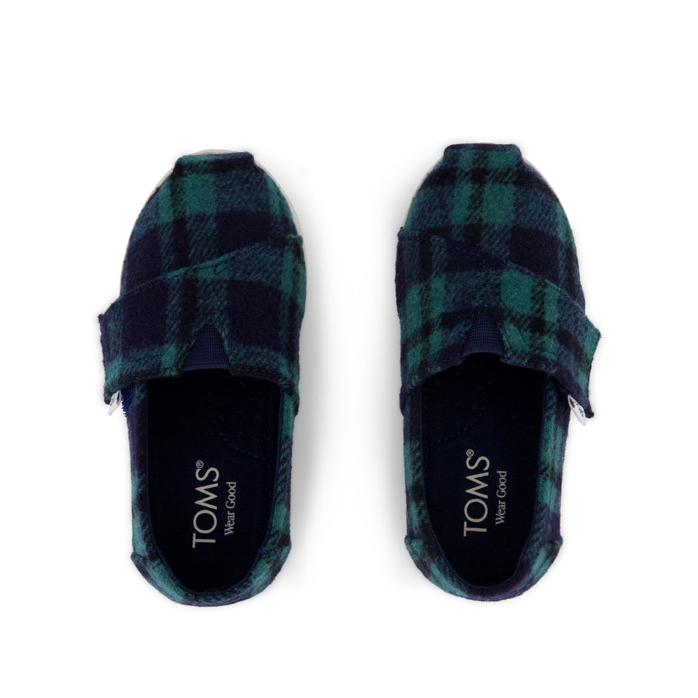 Alpargata Classic Toddler Shoe Navy Plaid