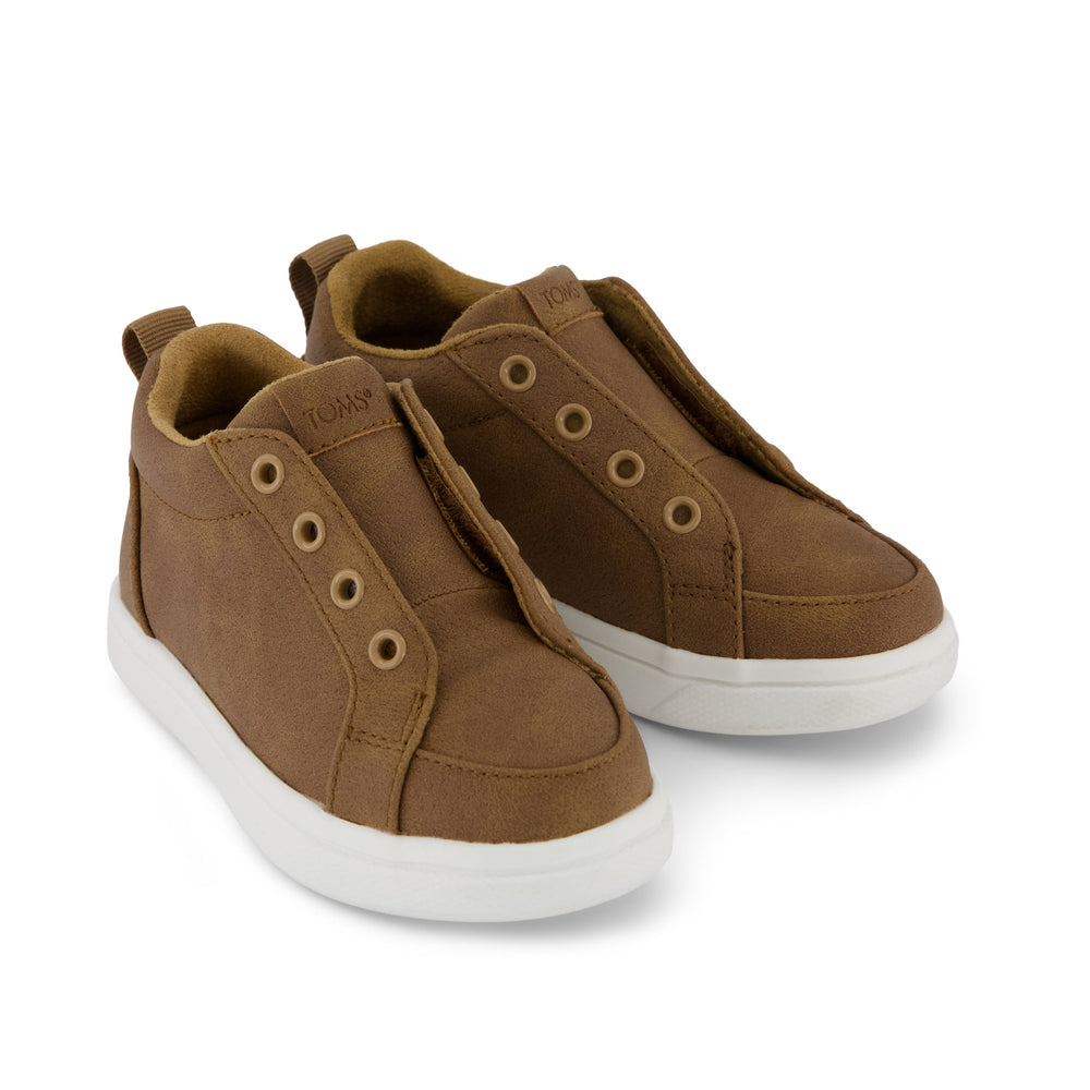 Toddler Shoe Cruz Mid Toddler Slip On Shoe Toffee Microsuede