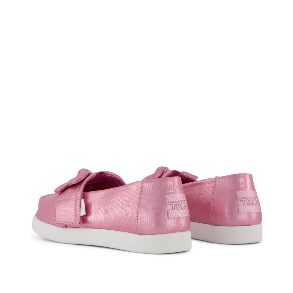 Kids Shoe Alpargata Classic Kids Shoe Rose Pink Metallic Twill/Bow