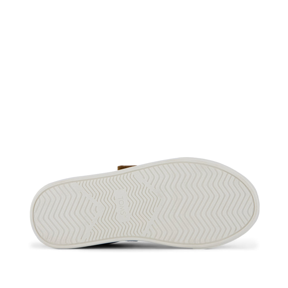 Cruz Double Strap Kids Sneaker Toffee Microsuede