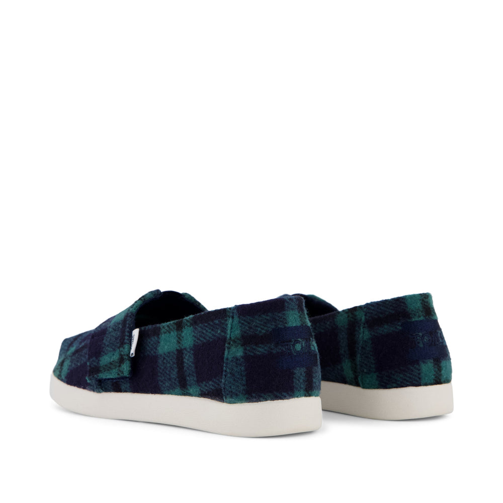 Alpargata Classic Kids Shoe Navy Plaid