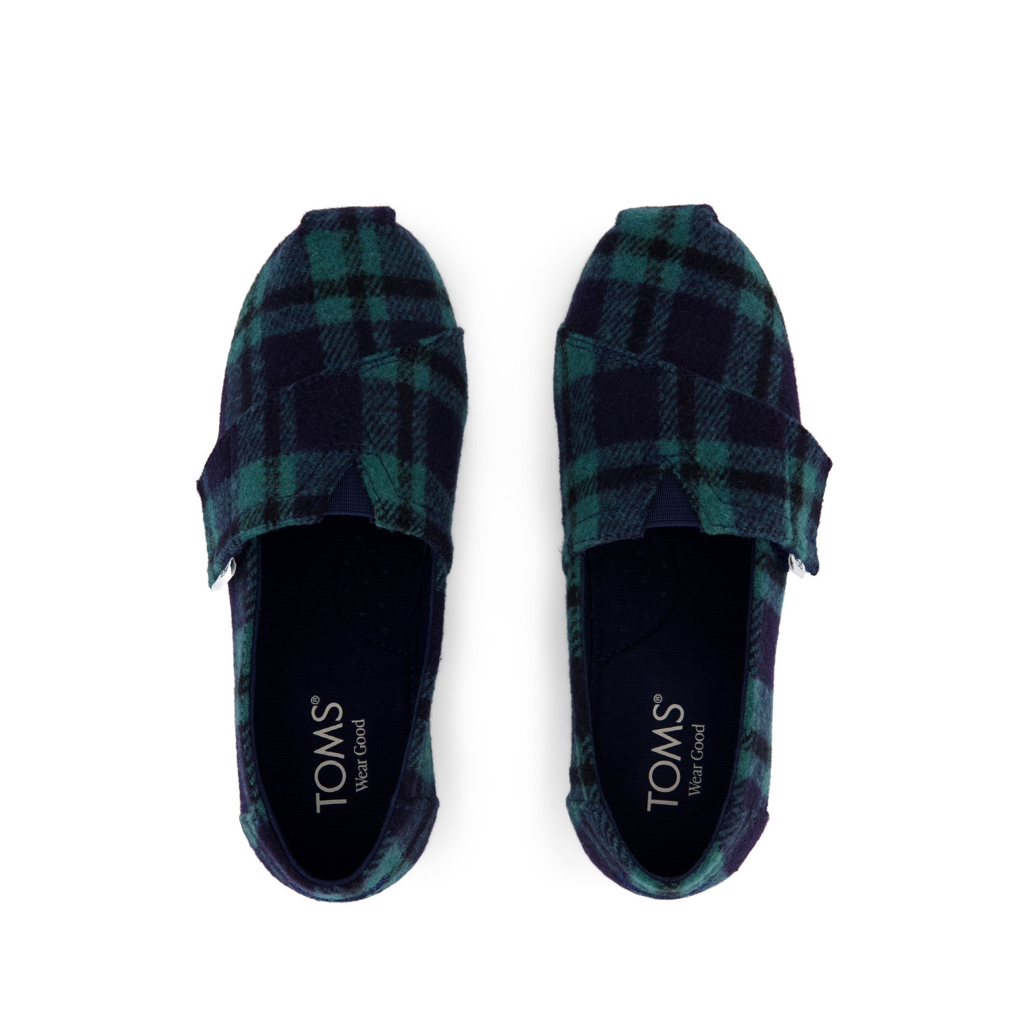 Alpargata Classic Kids Shoe Navy Plaid