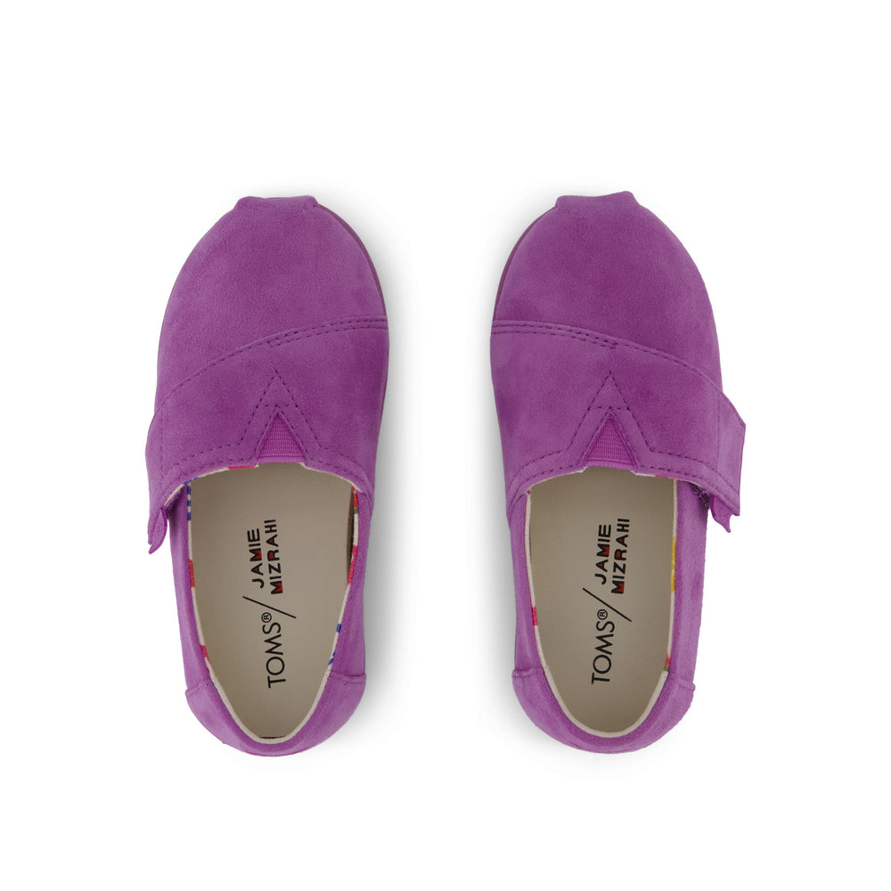 TOMS x Jamie Mizrahi Alpargata Classic Pink Suede Toddler  Shoe