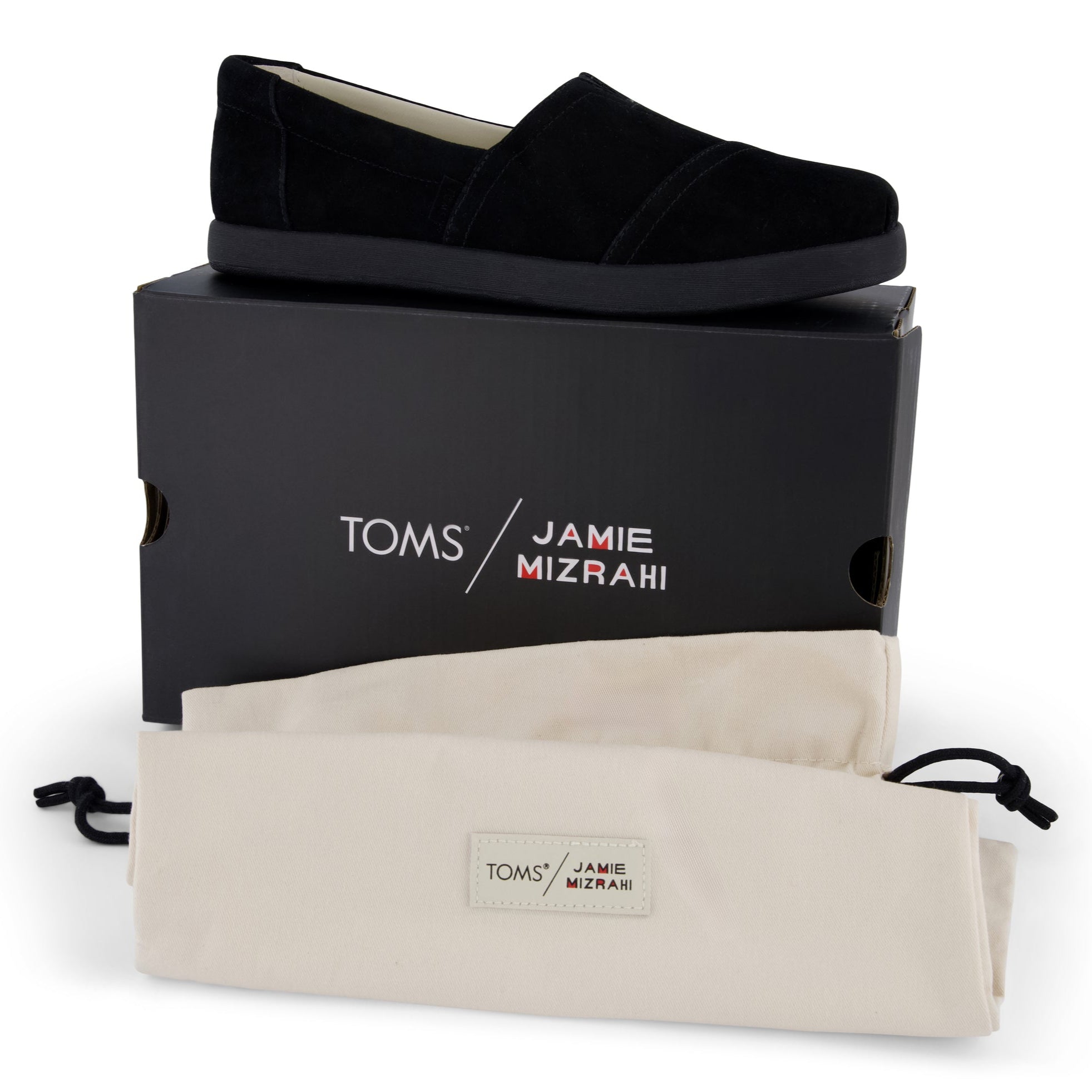 TOMS x Jamie Mizrahi Alp FWD Water Repellent Black Suede