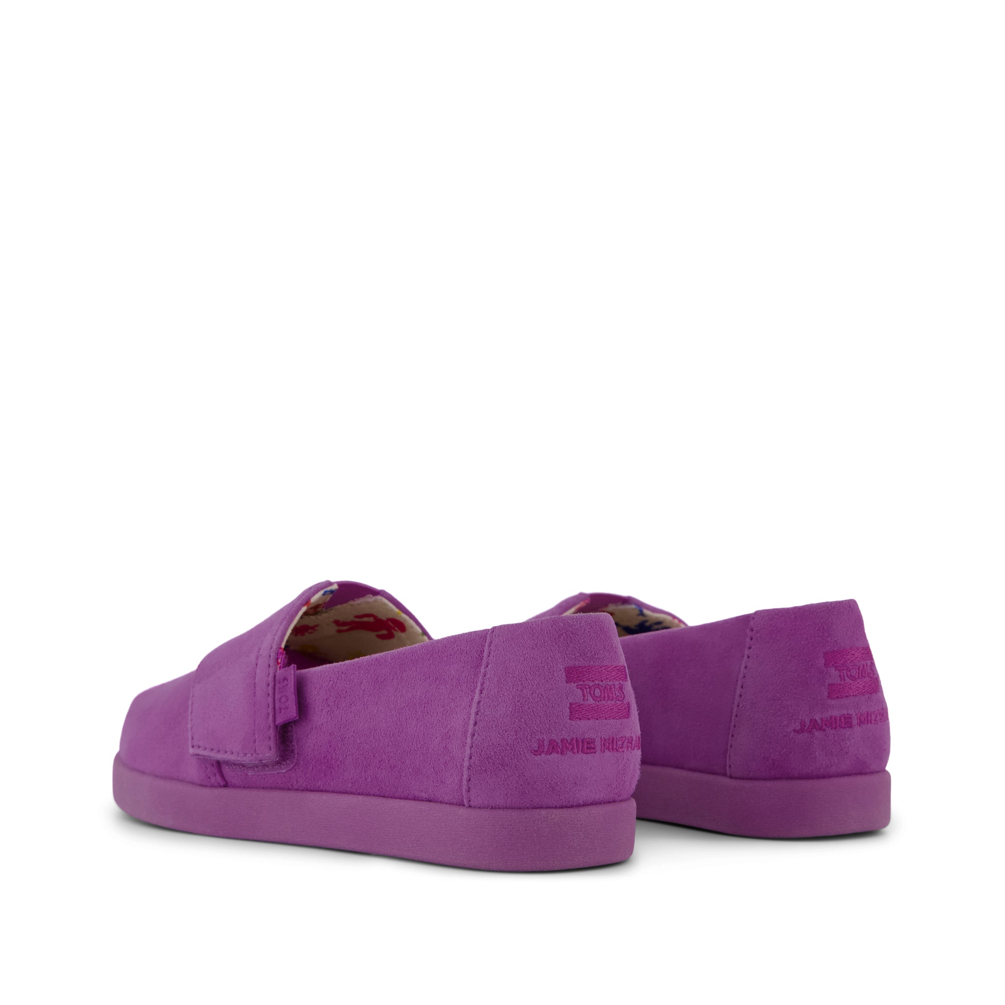 TOMS x Jamie Mizrahi Alpargata Classic Pink Suede Kids Shoe
