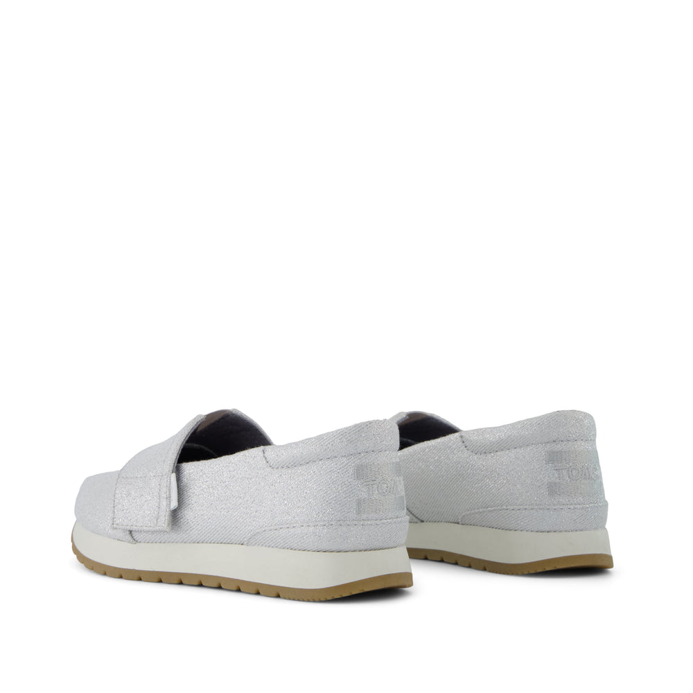 Resident Plus Kids Sneaker Silver Metallic Twill