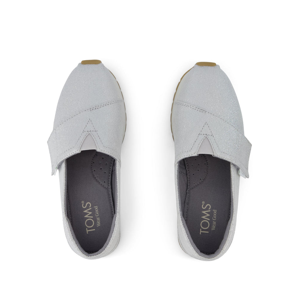 Resident Plus Kids Sneaker Silver Metallic Twill