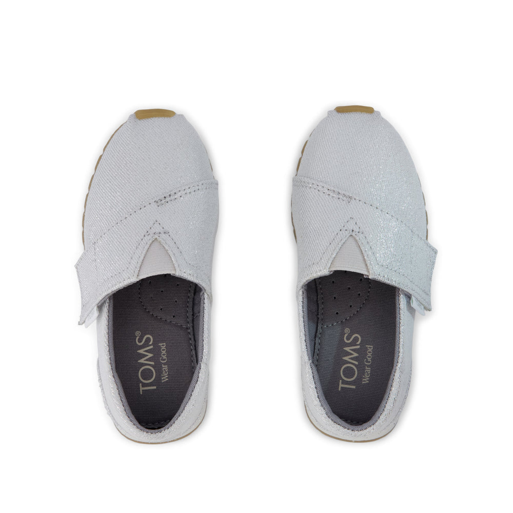 Resident Plus Toddler Sneaker Silver Metallic Twill