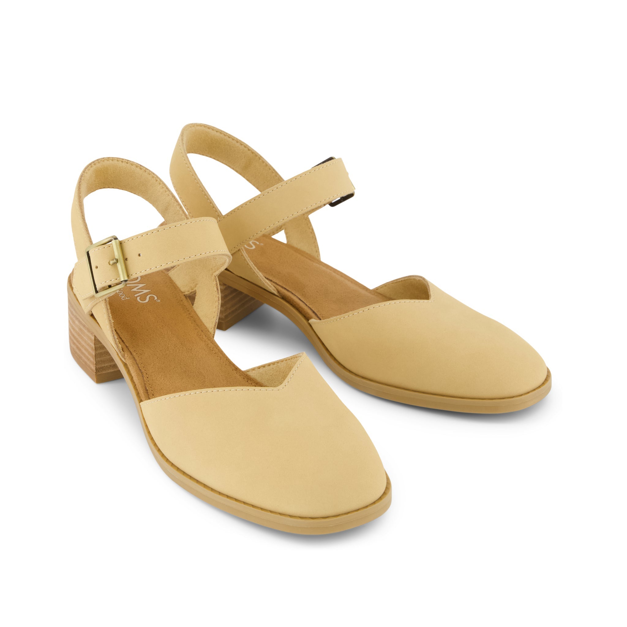 Jaclyn Heel Light Caramel Nubuck Leather