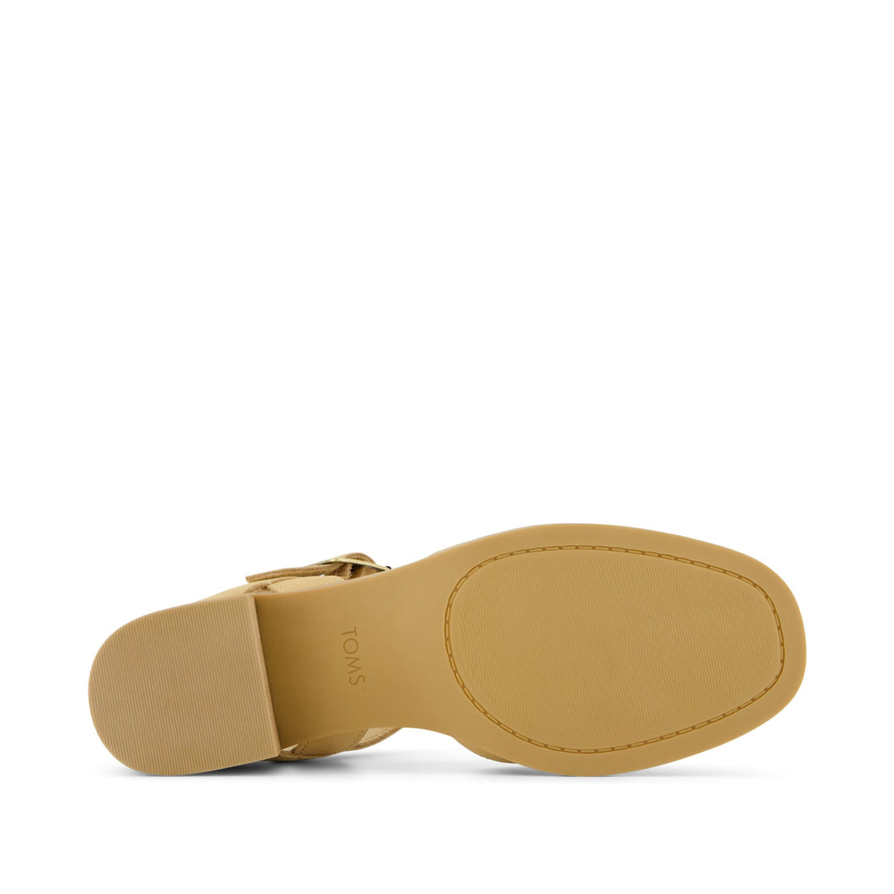 Jaclyn Heel Light Caramel Nubuck Leather
