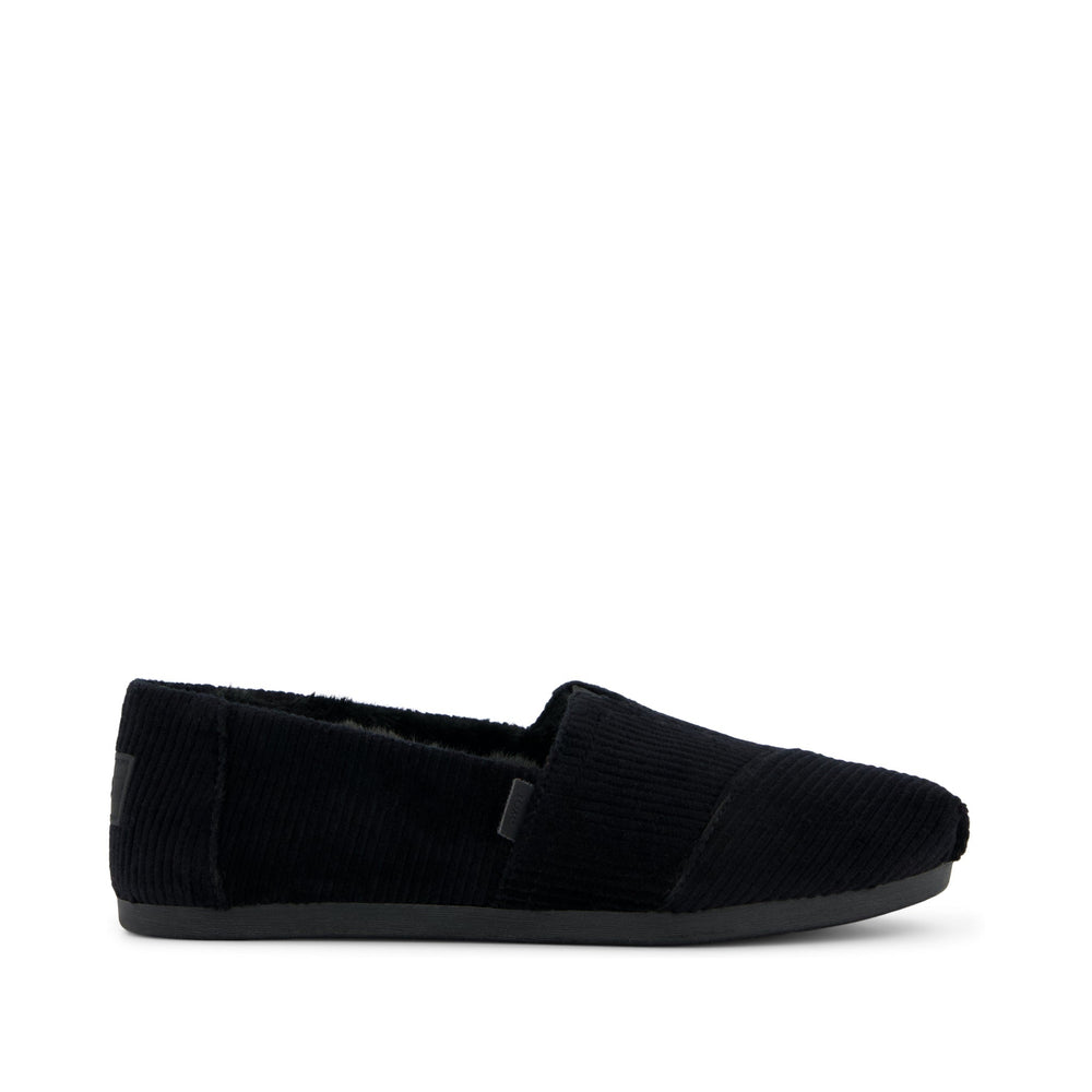 Alpargata Classic Black Velvet Faux Fur