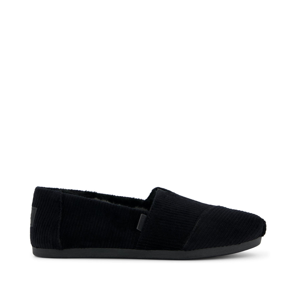 Alpargata Classic Black Velvet Faux Fur