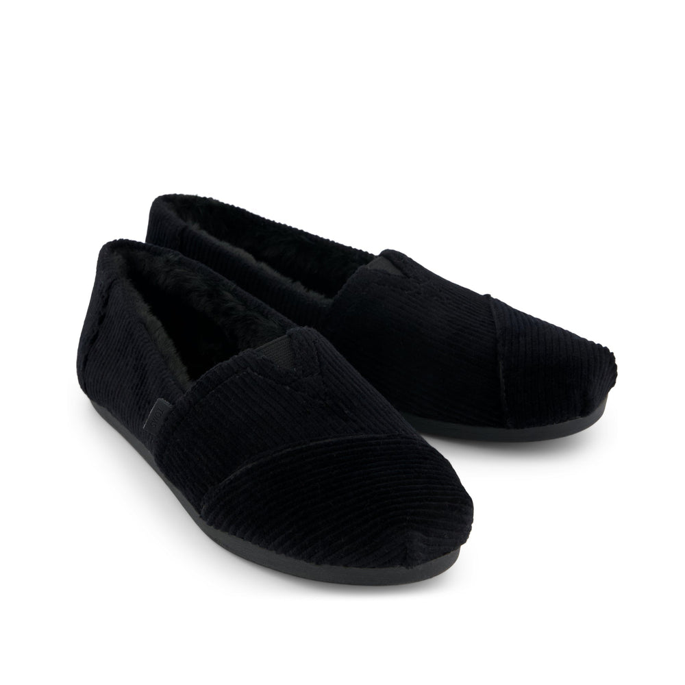 Alpargata Classic Black Velvet Faux Fur