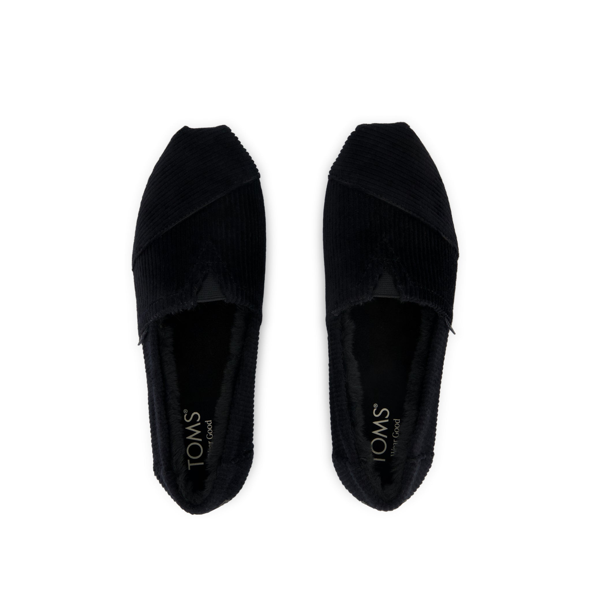 Alpargata Classic Black Velvet Faux Fur