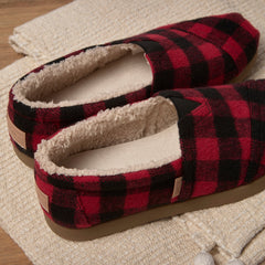 Alp FWD Buffalo Plaid Red Faux Shearling