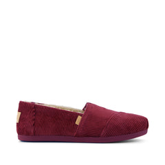 Alpargata Classic Maroon Velvet Faux Fur