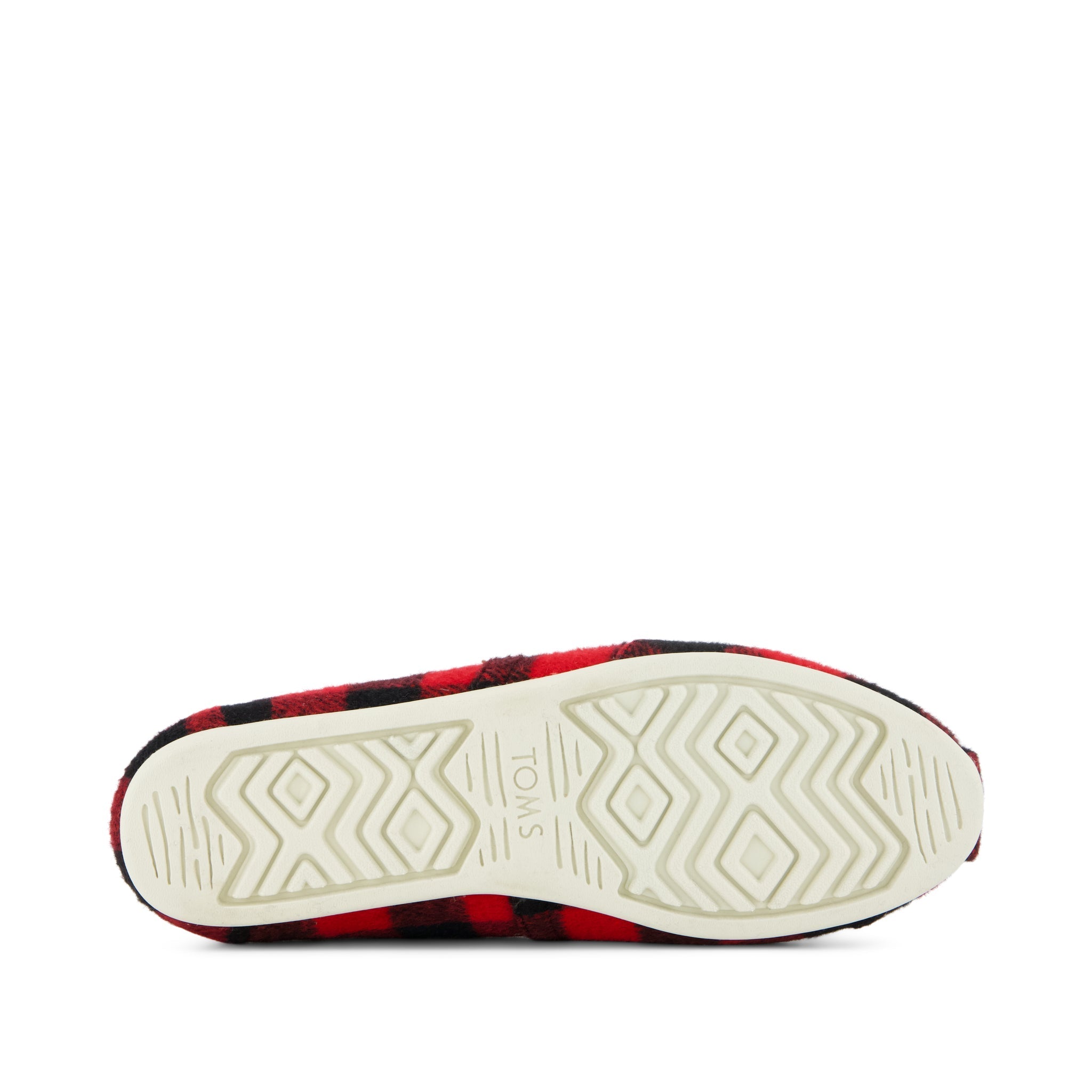 Alpargata Classic Buffalo Plaid Red Faux Shearling