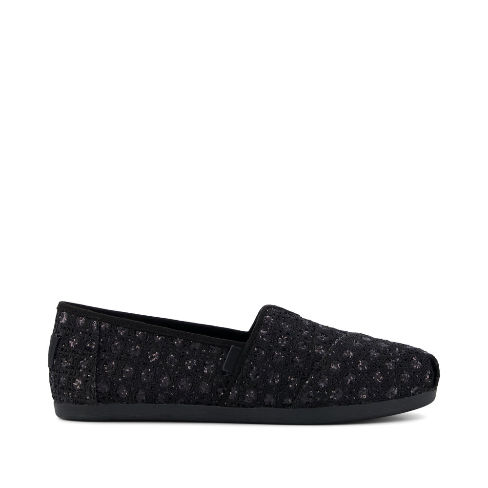 Alpargata Classic Black Geometric Sequins