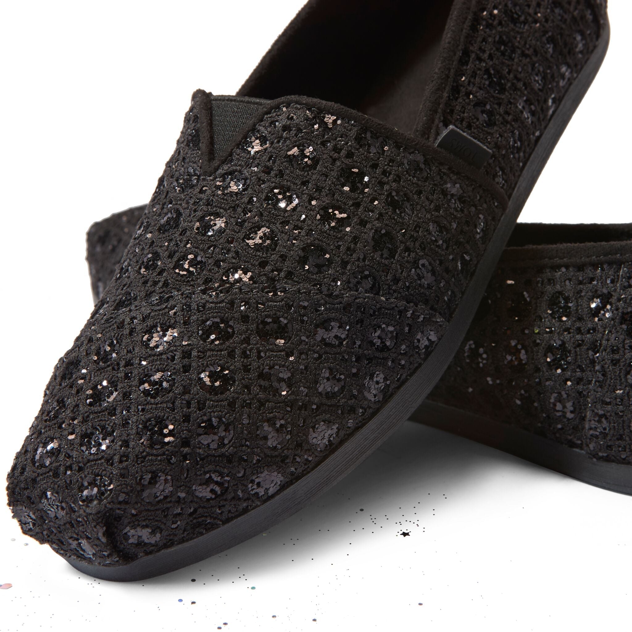 Alpargata Classic Black Geometric Sequins