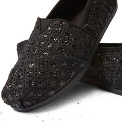 Alpargata Classic Black Geometric Sequins