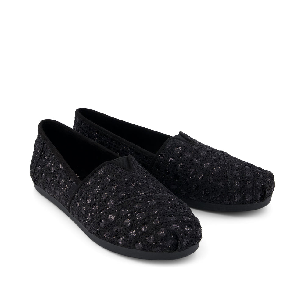 Alpargata Classic Black Geometric Sequins