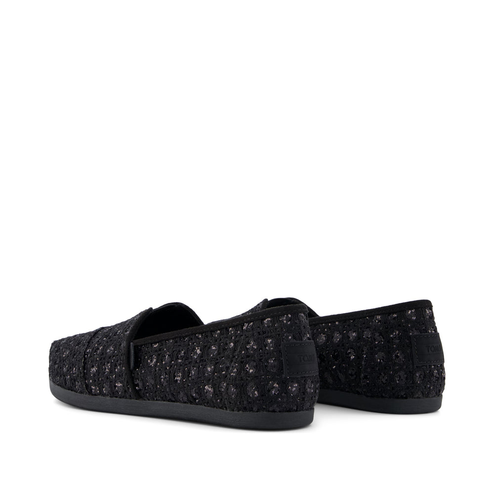 Alpargata Classic Black Geometric Sequins