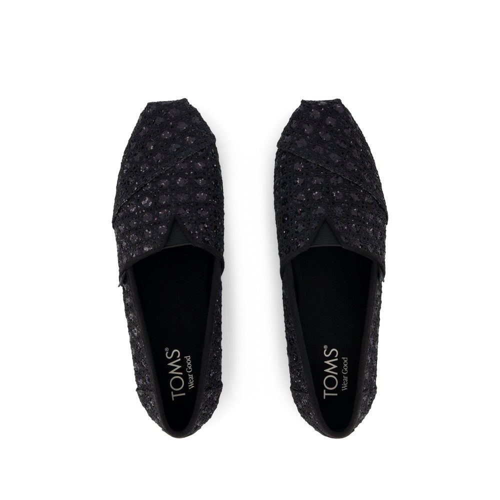 Alpargata Classic Black Geometric Sequins