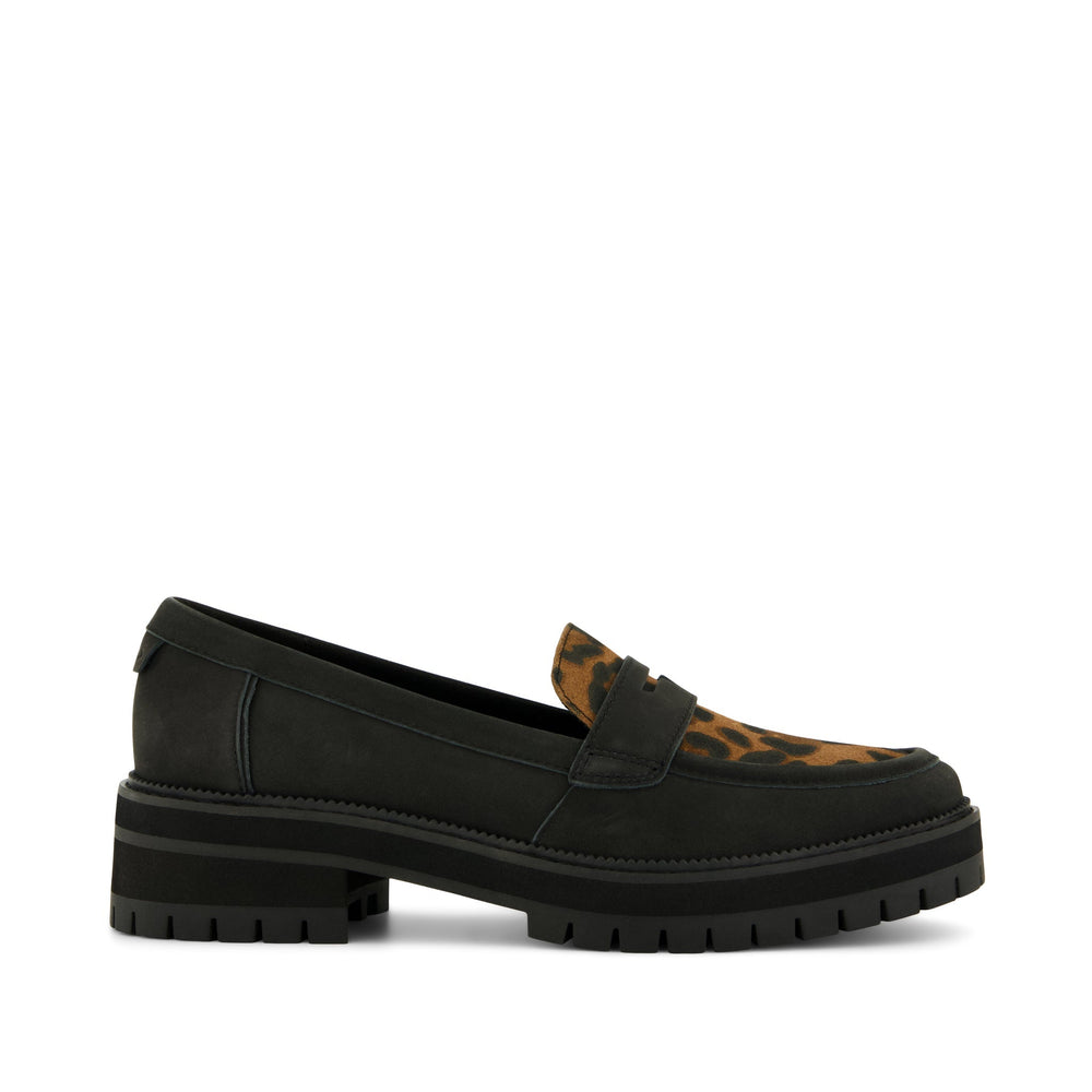 Cara Loafer Brown Sugar Leopard Suede