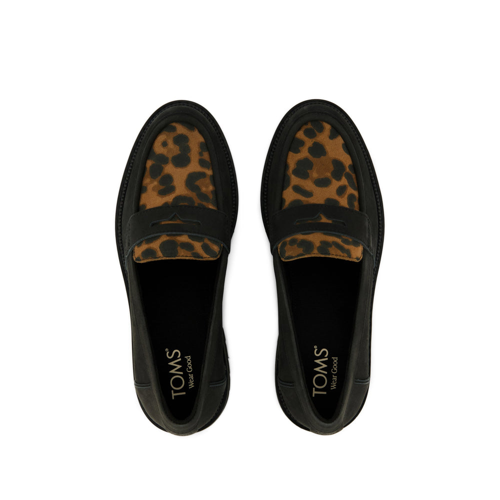 Cara Loafer Brown Sugar Leopard Suede