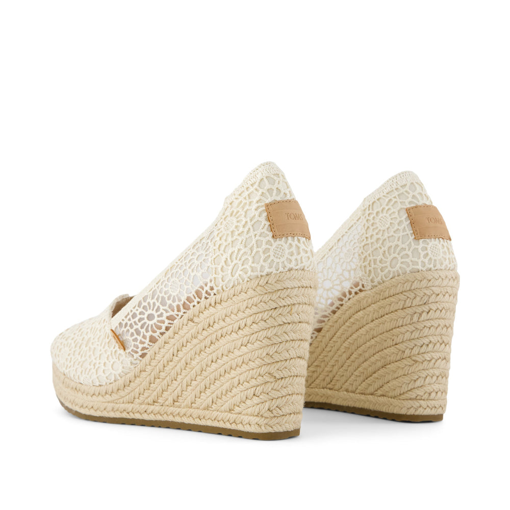Essential Wedge Natural Moroccan Crochet