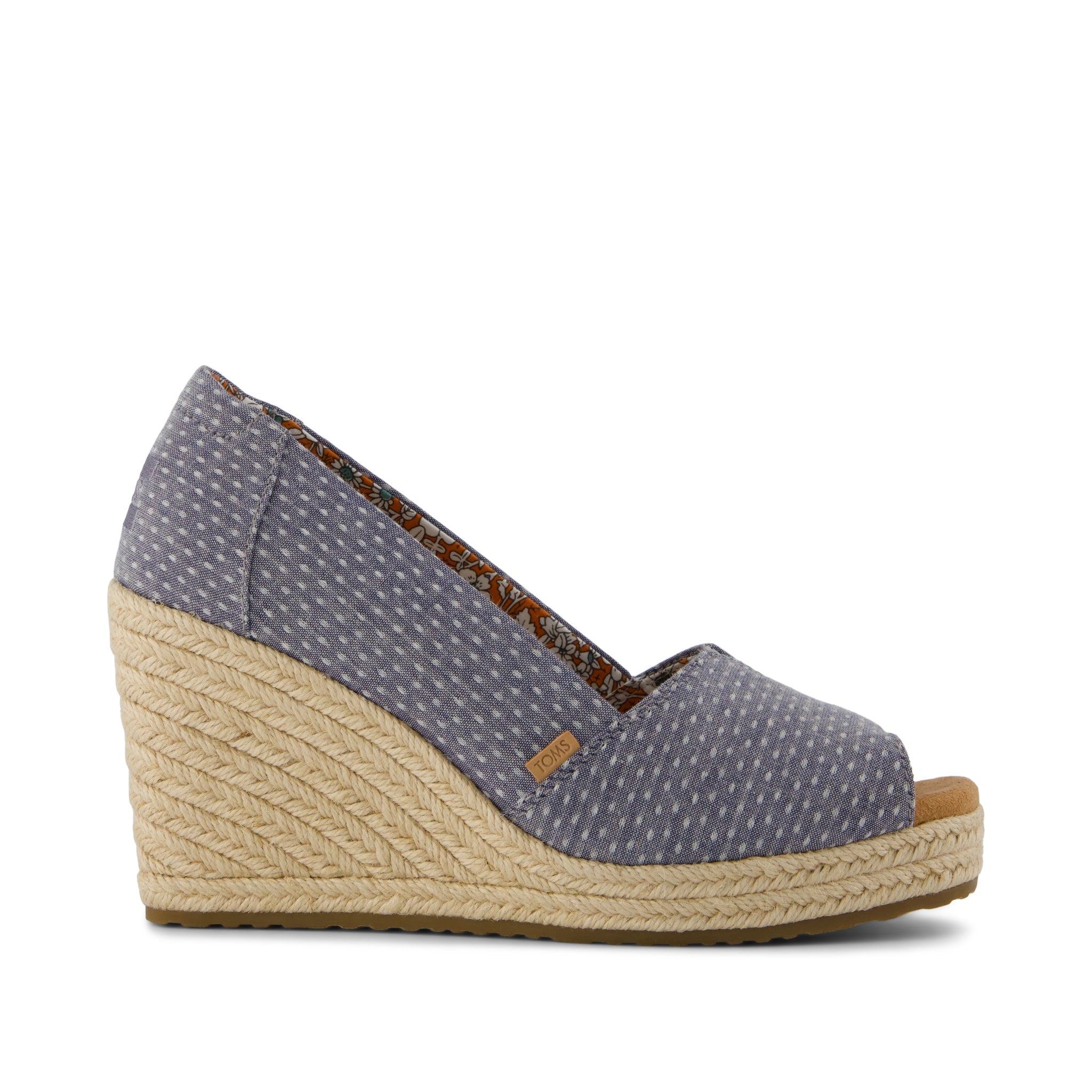 Essential Wedge Niagara Mist Chambray Dot