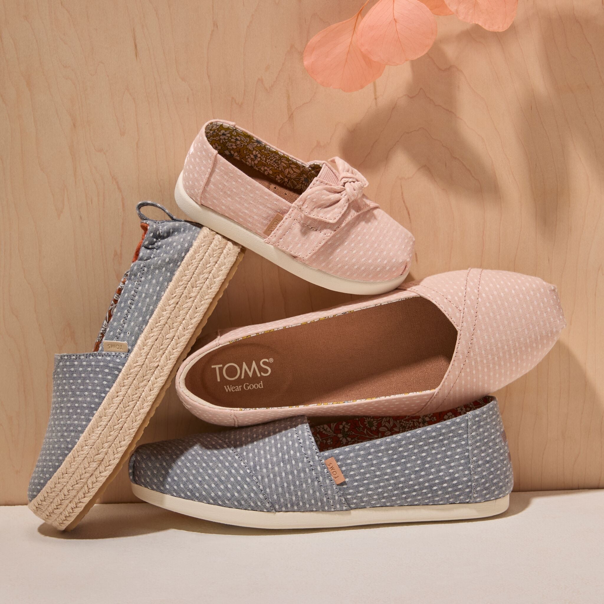 Alpargata Ballet Flat Bloom Chambray Dot