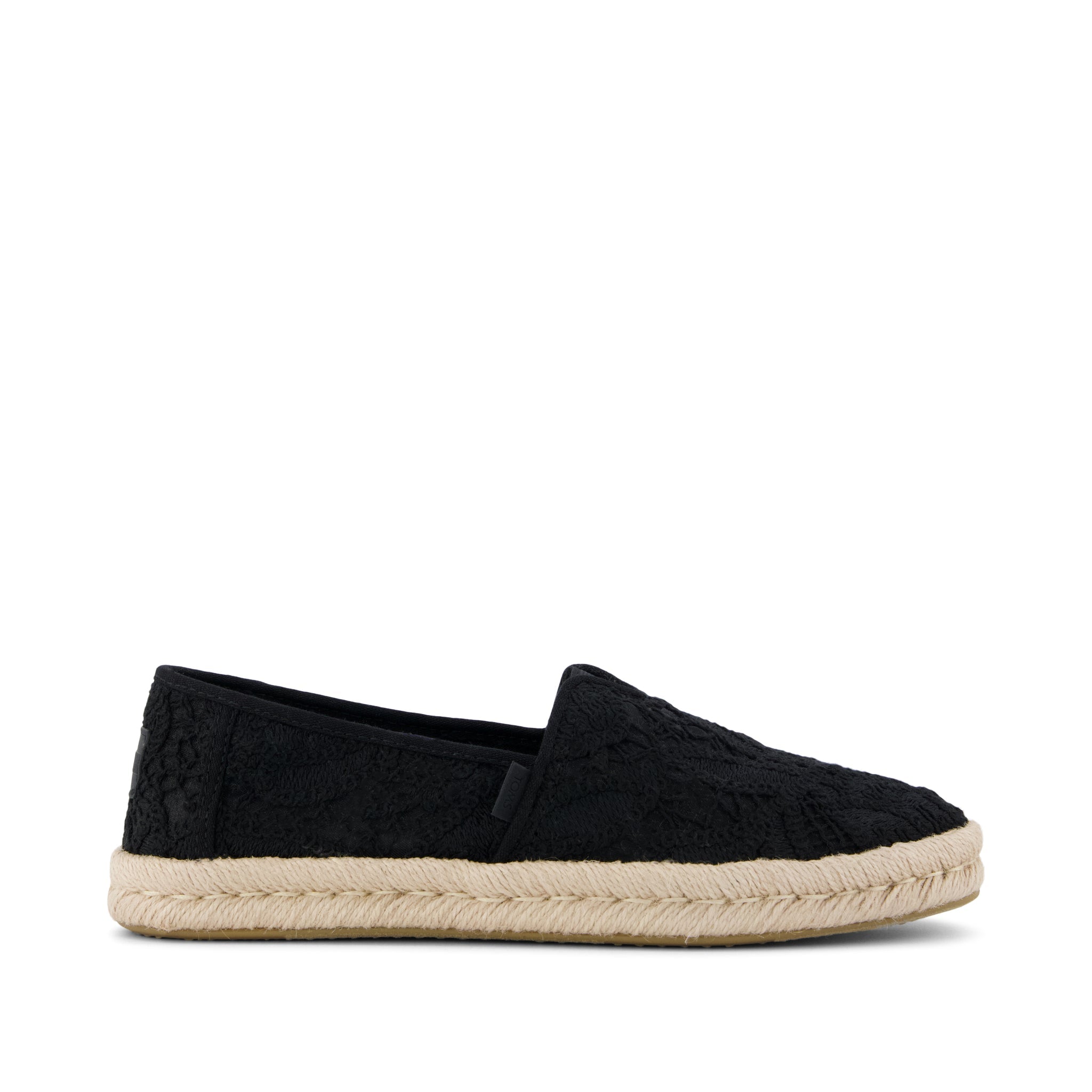 Alpargata Rope 2.0 Espadrille Black Floral Crochet