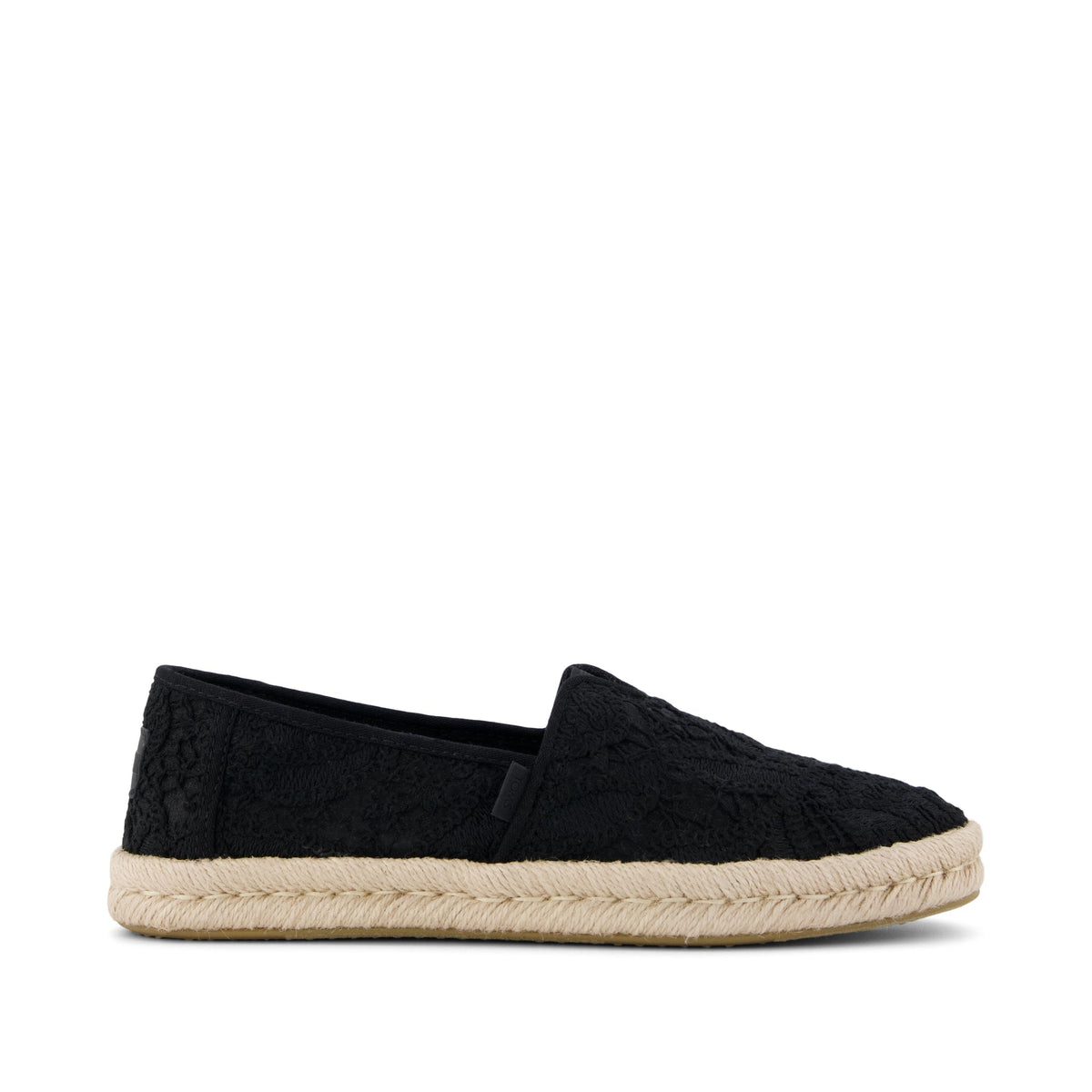 Alpargata Rope 2.0 Espadrille Black Floral Crochet