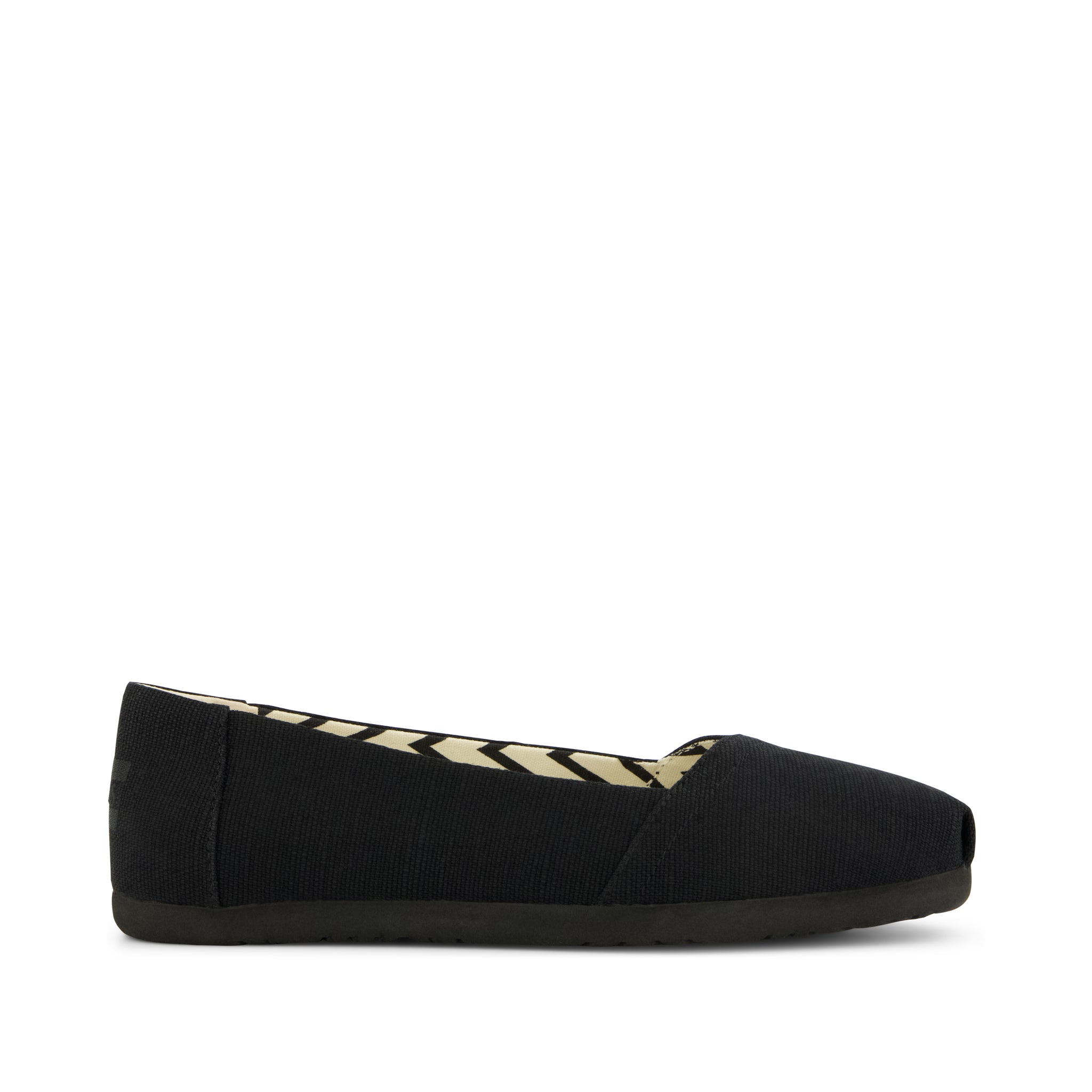 Alpargata Ballet Flat All Black Heritage Canvas