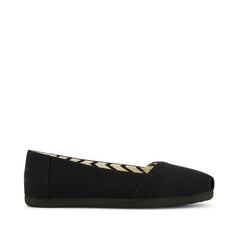 Alpargata Ballet Flat All Black Heritage Canvas