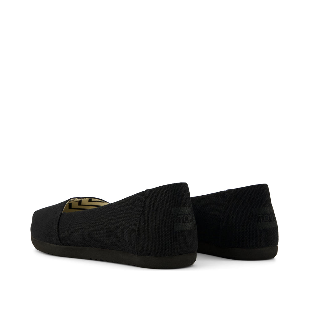 Alpargata Ballet Flat All Black Heritage Canvas