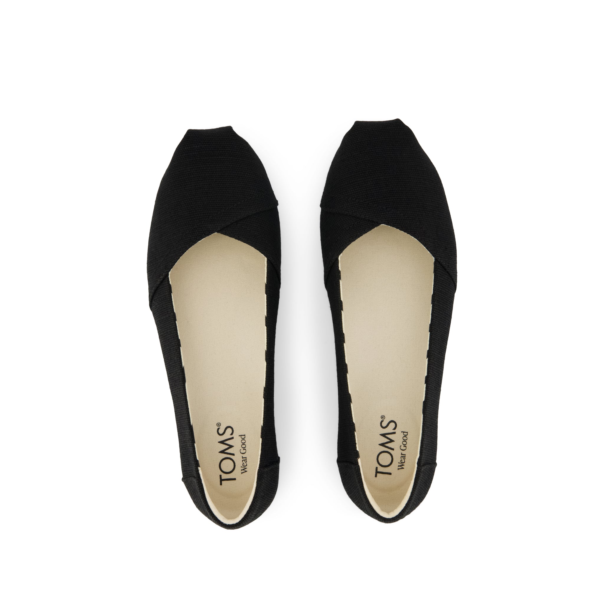 Alpargata Ballet Flat All Black Heritage Canvas
