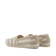 Alpargata Classic Natural Metallic Stripe
