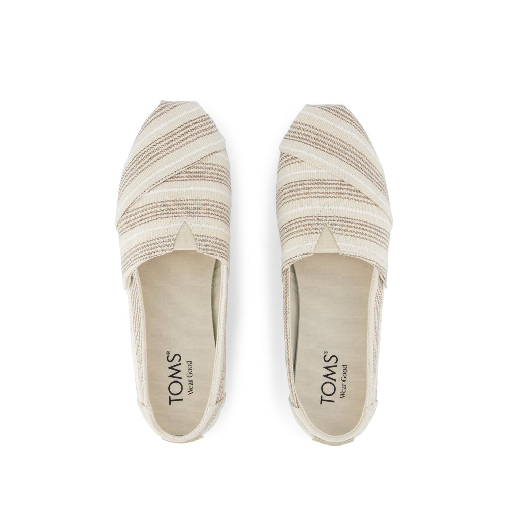 Alpargata Classic Natural Metallic Stripe