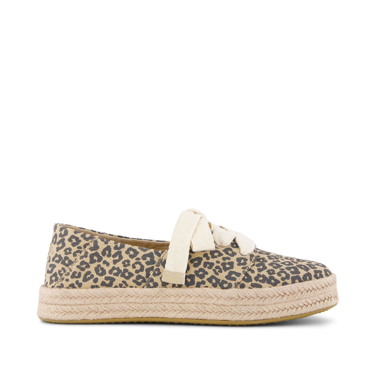 Carolina Lace-Up Espadrille Natural Leopard Spots