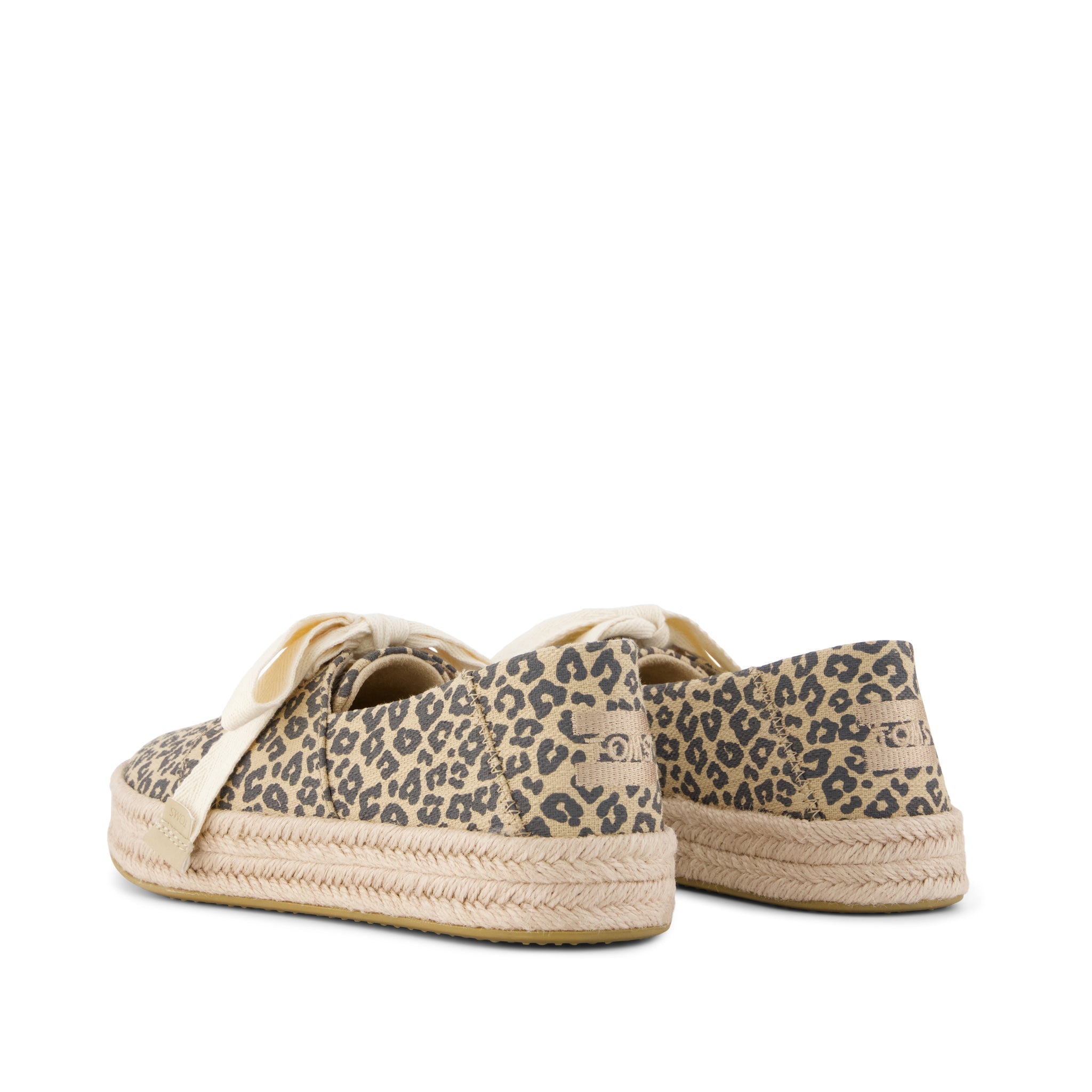 Carolina Lace-Up Espadrille Natural Leopard Spots