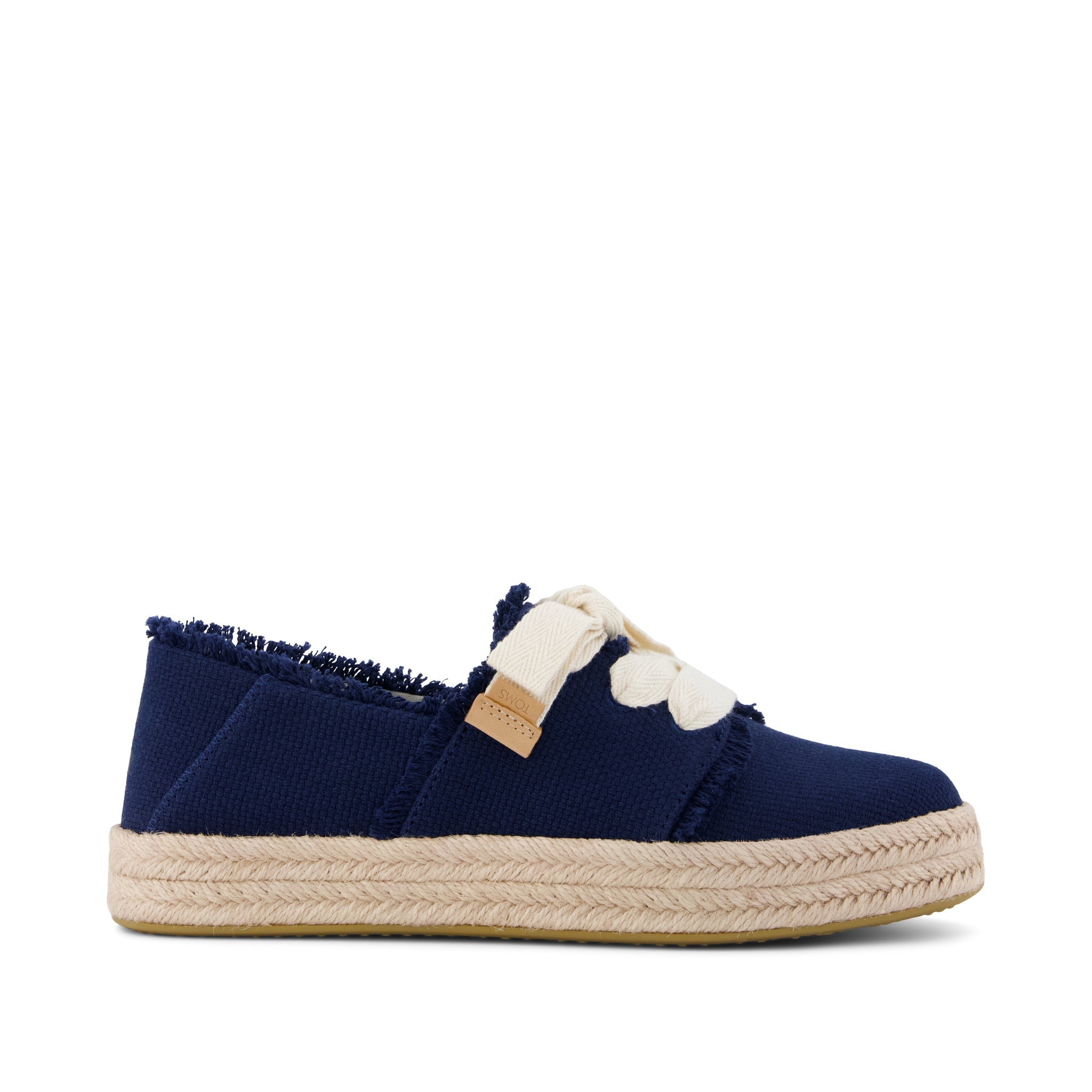 Carolina Lace-Up Espadrille Navy Fray