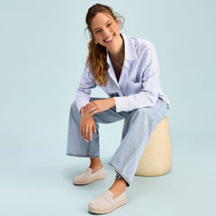 Blakely Loafer Espadrille Taupe Suede