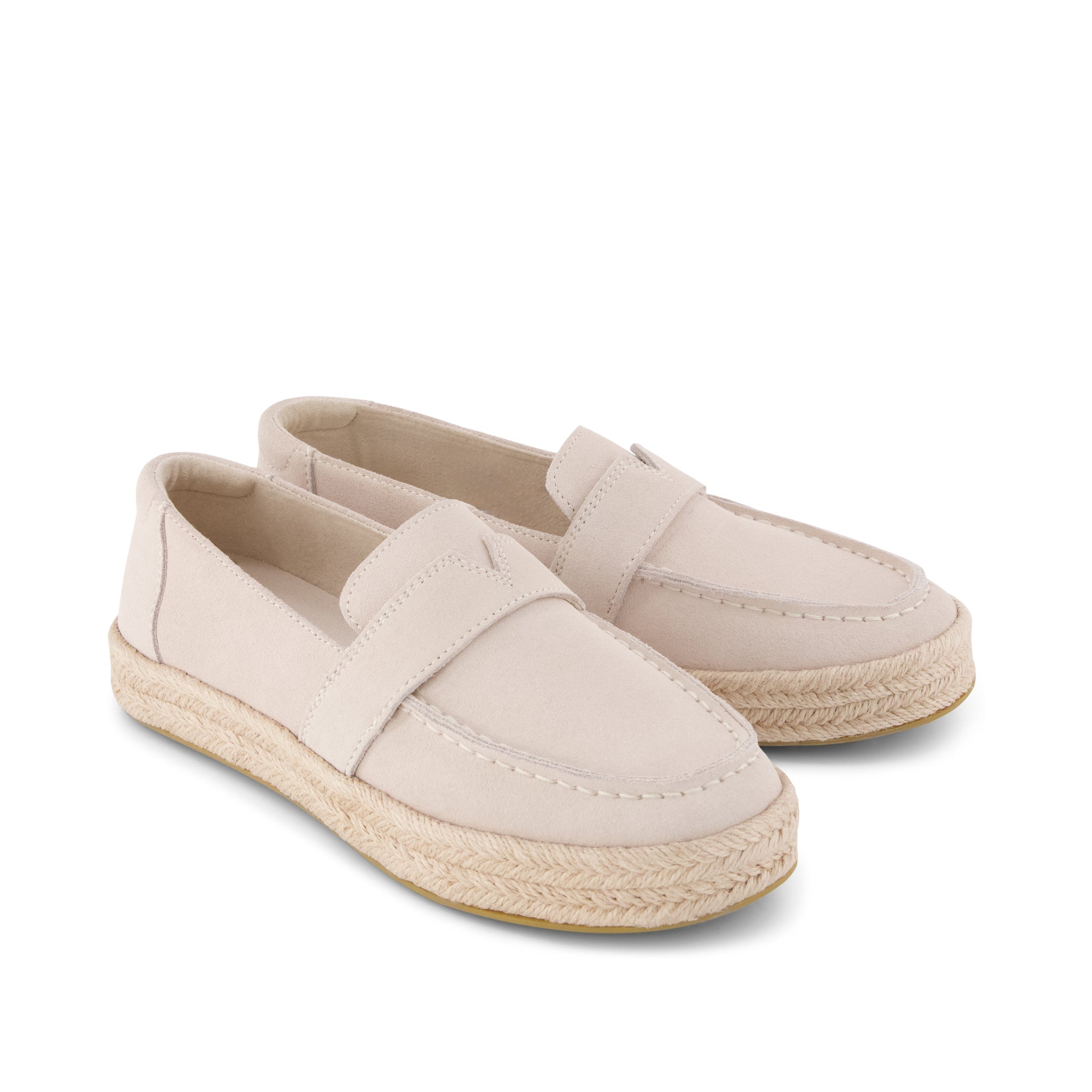 Blakely Loafer Espadrille Taupe Suede