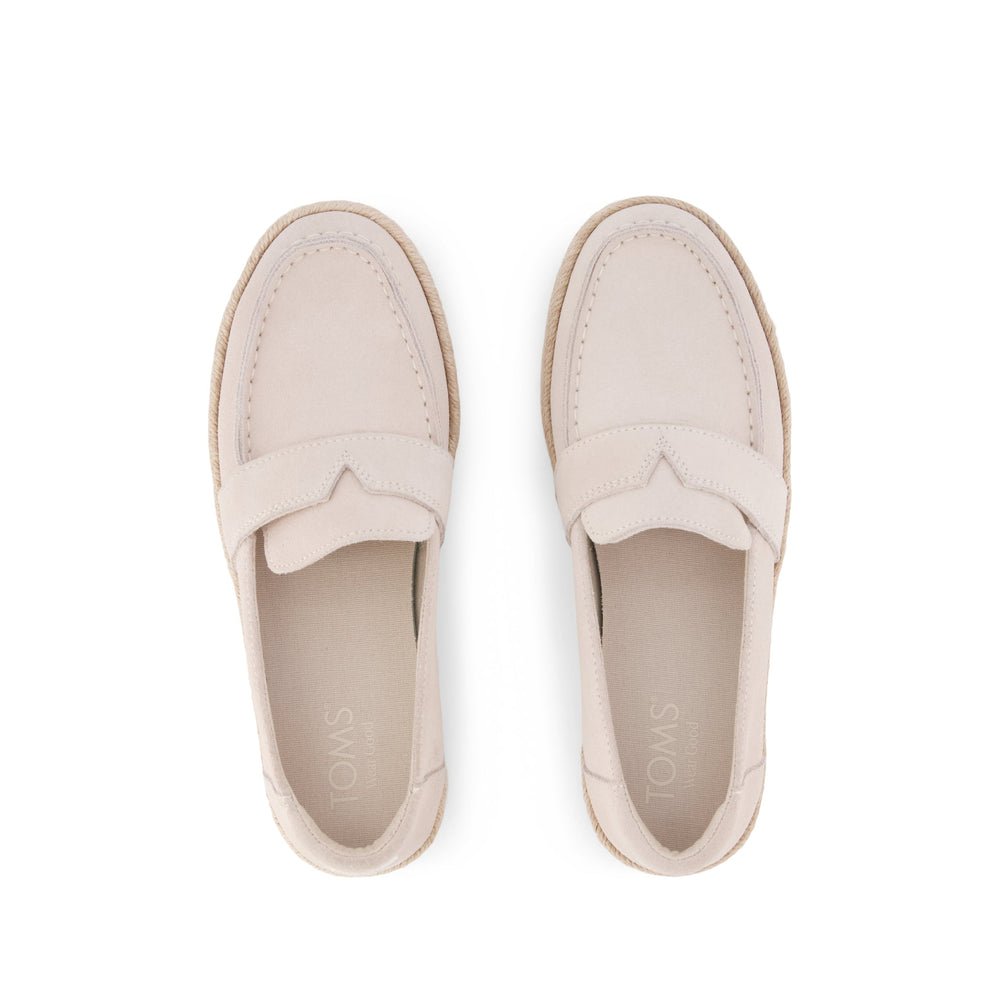 Blakely Loafer Espadrille Taupe Suede