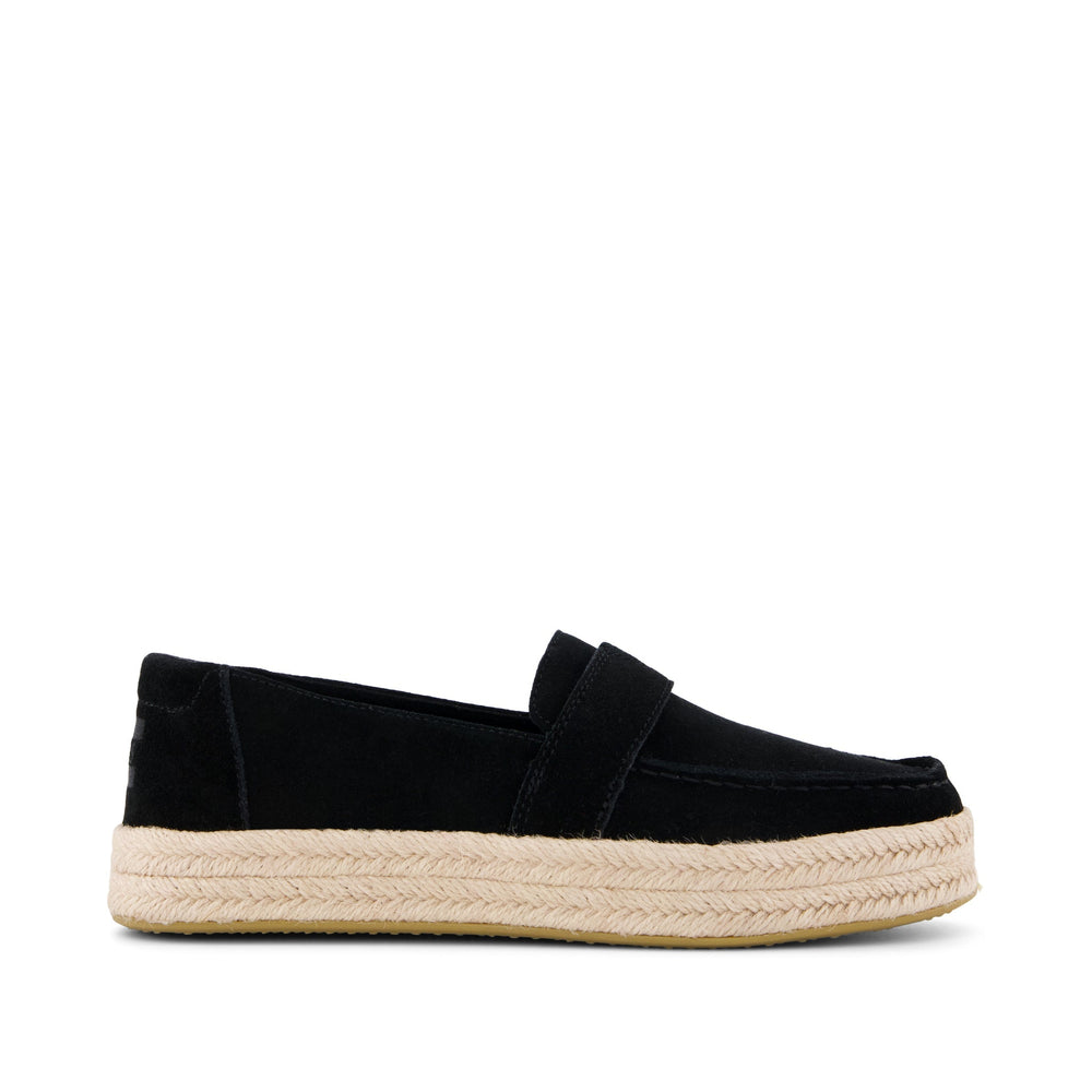 Blakely Loafer Espadrille Black Suede