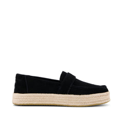 Blakely Loafer Espadrille Black Suede
