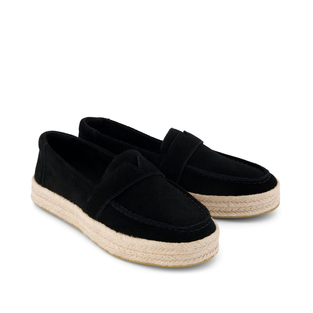 Blakely Loafer Espadrille Black Suede
