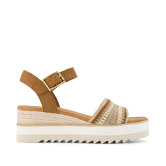 Diana Wedge Sandal Almond Crochet
